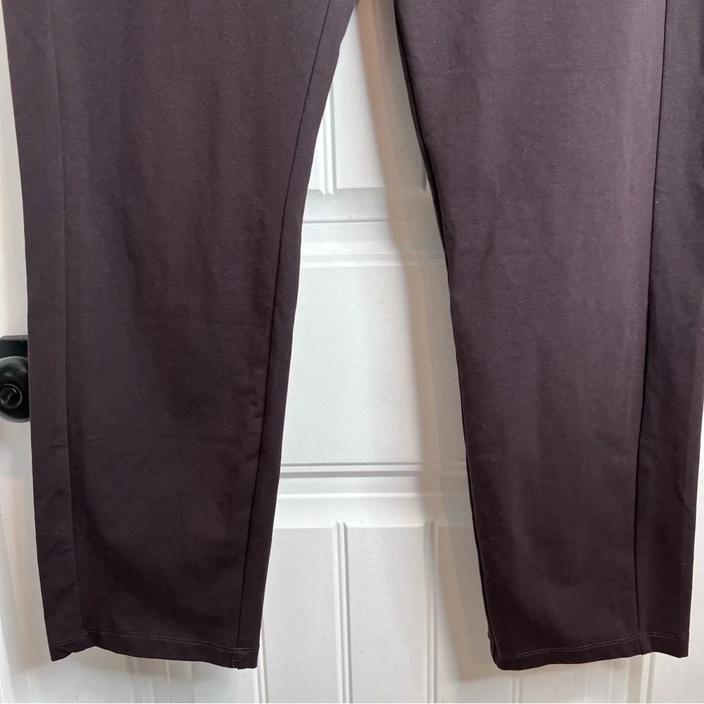 Susan Graver Women's Dark Brown Regular Weekend Premium Stretch Leggings. XL - Picture 6 of 8